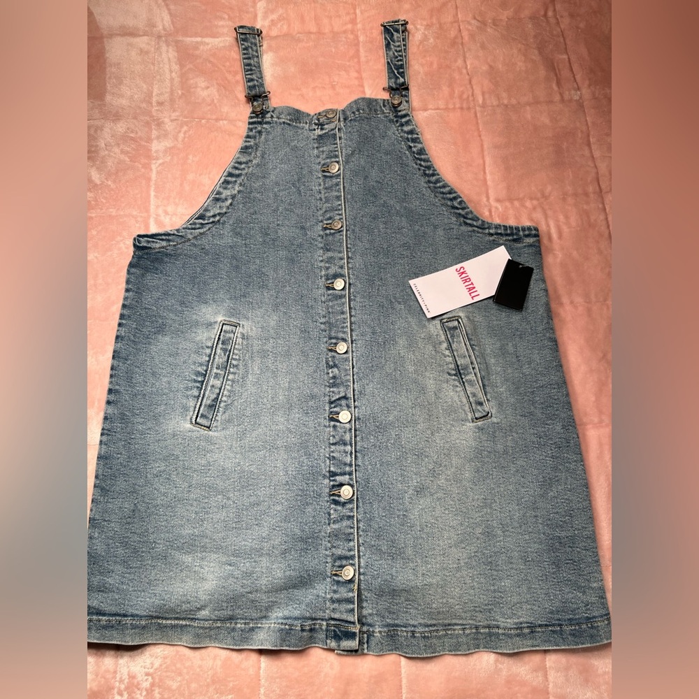 Celebrity Pink Light Blue Denim Overalls